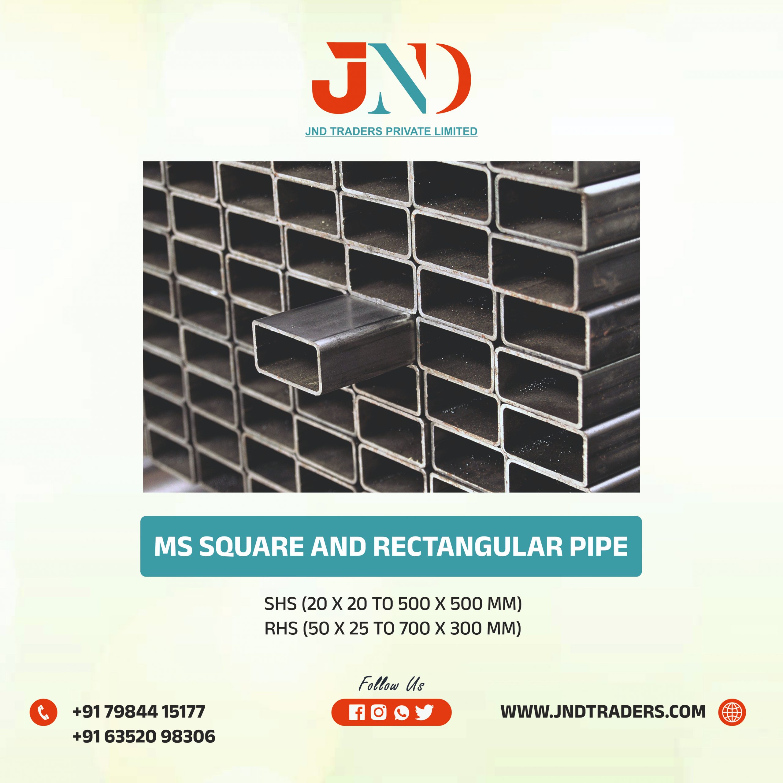 MS SQUARE AND RECTANGULAR PIPE